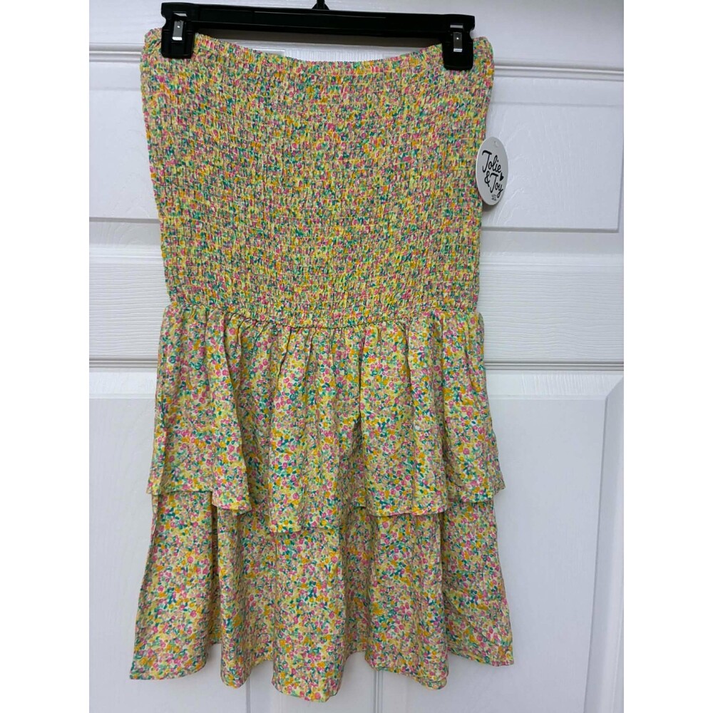 Jolie & Joy Floral Smocked Tiered‎ Mini Skirt Multicolor Women NWT
